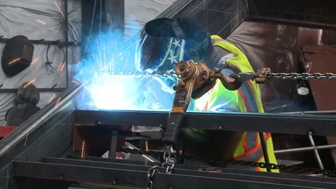 Welding Stairs Stock Footage 127530495