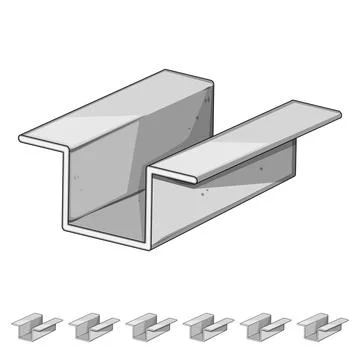 Welding steel beam cartoon vector graphic Stock Illustration