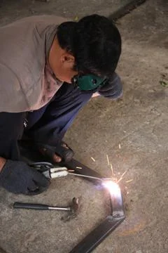 Welding steel Stock Photos