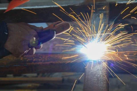 Welding steel Stock Photos