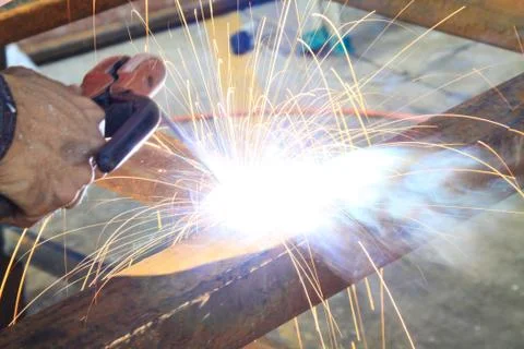Welding steel Stock Photos