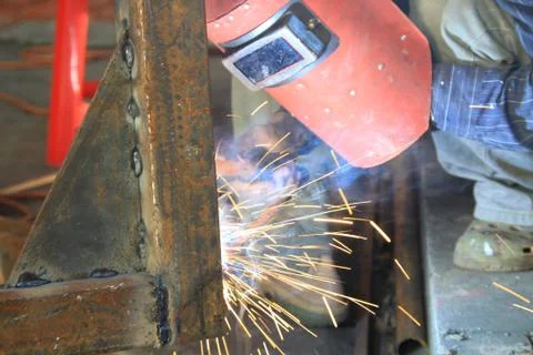 Welding steel Stock Photos