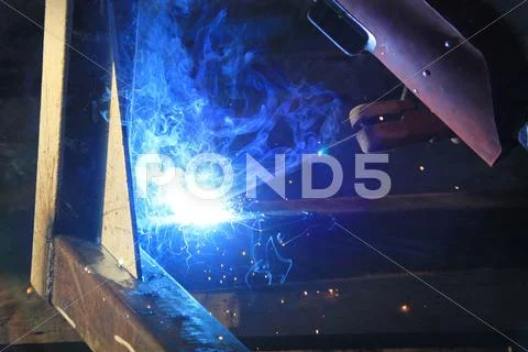 Welding steel Stock Photos
