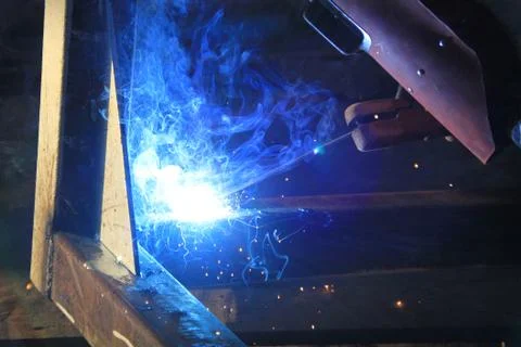 Welding steel Stock Photos