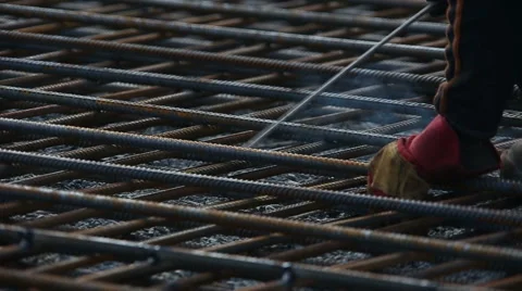 Welding in the street Stock Footage 61539730