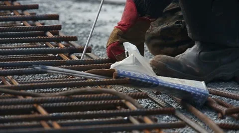 Welding in the street Stock Footage 61539779