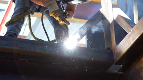Welding super slow motion medium  Vídeos de archivo 27823567