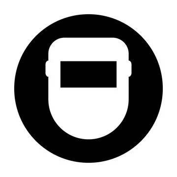 Welding technology icon, metal tool equipment symbol, safe weld vector illust Illustrazione stock