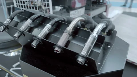 The welding torch is designed for semi-automatic MIG / MAG welding Stock Footage 167574007