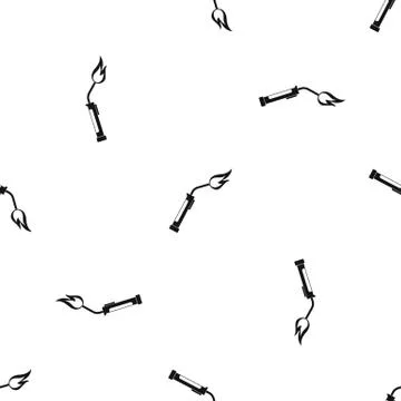 Welding torch pattern seamless black Stock Illustration