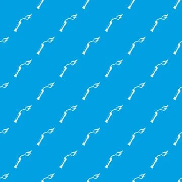 Welding torch pattern seamless blue Stock Illustration
