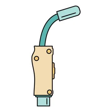 Welding torch tool for metalworking and industrial repairs Ilustración de archivo