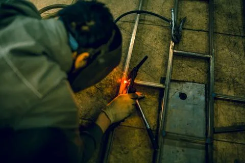 Welding torch welder Fotos Stock