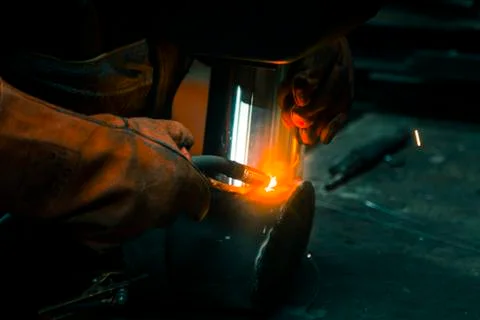 Welding torch welder 스톡 사진