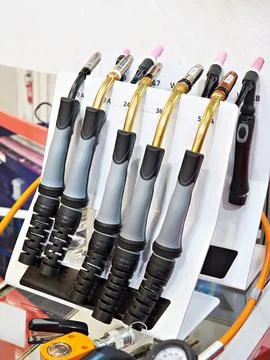 Welding torches Stock Photos