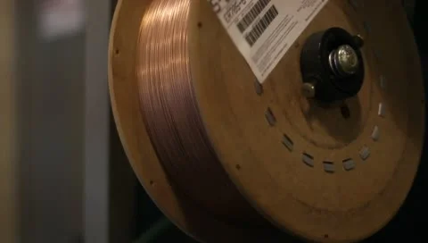 Welding wire spool Stock-Footage 10717902