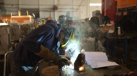 Welding work Stock Footage 31872915