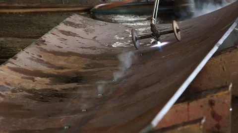 Welding Work At Metal Part Stock Footage 63988938
