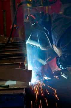 Welding work Stock Photos