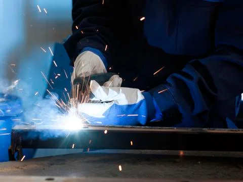 Welding work Stock Photos