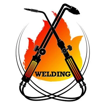Welding work symbol for a welder Stock Illustration