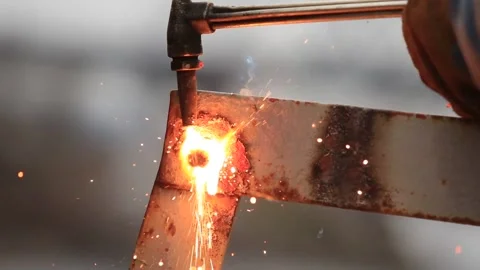 Welding work, welding, iron structure Stock Footage 276969452
