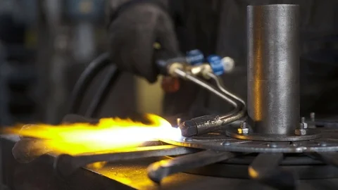 Welding, Worked as a welder. closeups of welding equipment, sparks fly, smoke Stock Footage 88299664