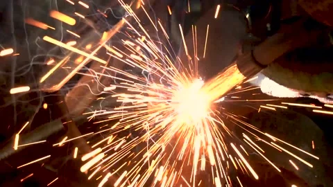 Welding works Stock Footage 154427183