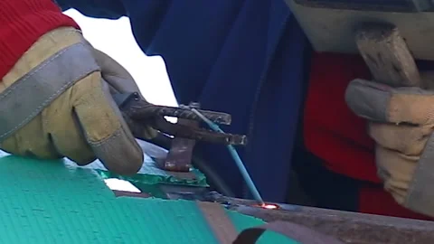 Welding works Video stock 163101967