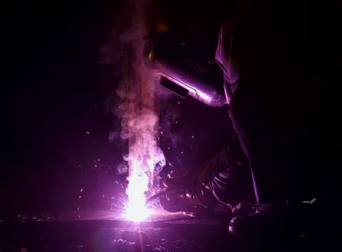 Welding works Stock Photos