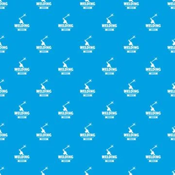 Welding workshop pattern vector seamless blue 스톡 일러스트