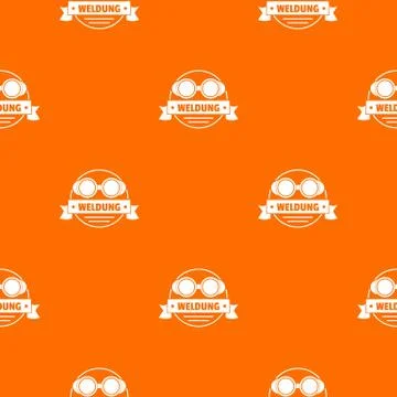Weldung pattern vector orange 库存插图