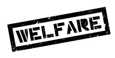 Welfare rubber stamp Stock Illustration