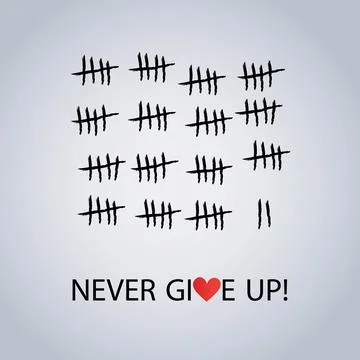 We'll Be Together Soon - Never Give Up - Vector Concept Design Ilustração Stock
