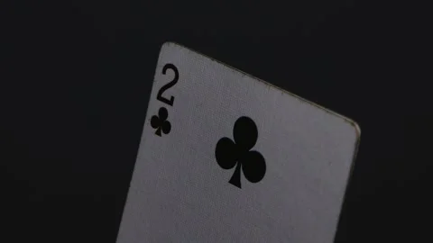 Well-cared-for collection poker playing cards rotate 360 degrees Stock Footage 251012026