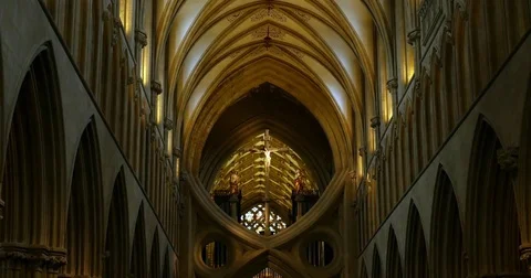 Well cathedral interior. Stock Footage 79725920