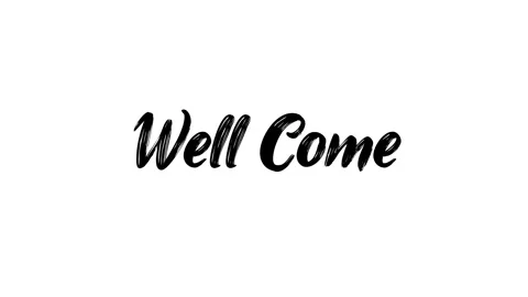 Well Come Text effects 4k Animated. Stock Footage 306030232