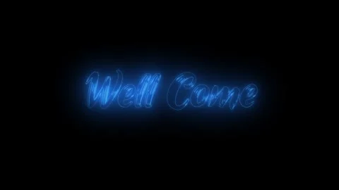 Well Come Text effects 4k Animated. Stock Footage 306030250