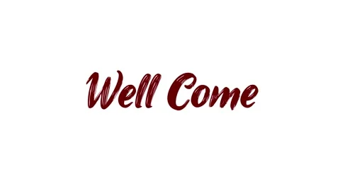 Well Come Text effects 4k Animated. Stock Footage 306030254