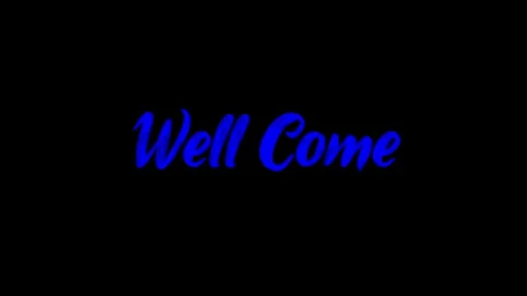 Well Come Text effects 4k Animated. Stock Footage 306030283