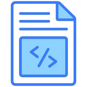 A well crafted hand drawn icon of web code editor, creative vector Stockillustratie