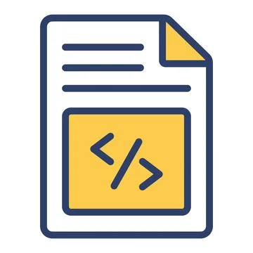 A well crafted hand drawn icon of web code editor, creative vector イラスト素材