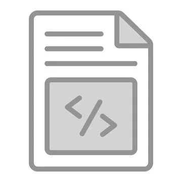A well crafted hand drawn icon of web code editor, creative vector 스톡 일러스트