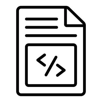 A well crafted hand drawn icon of web code editor, creative vector イラスト素材