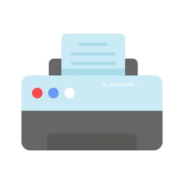 Well designed editable icon of printer in flat style, premium vector Stock Illustration