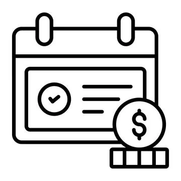 Well designed glyph sticker representing savings boost and rising profit concept Stock Illustration