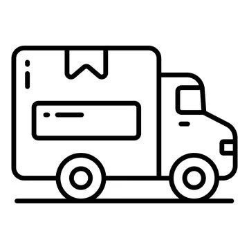 Well designed icon of delivery van, delivery conveyance vector in modern design Stock Illustration