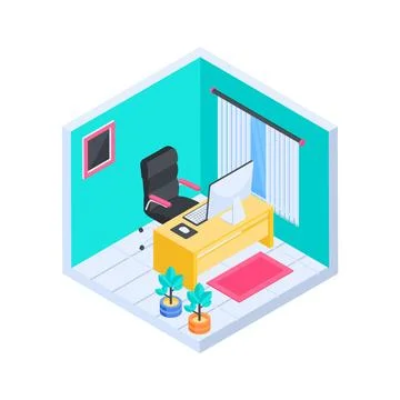 Well designed isometric illustration of e book learning on tablet devices. Stock Illustration