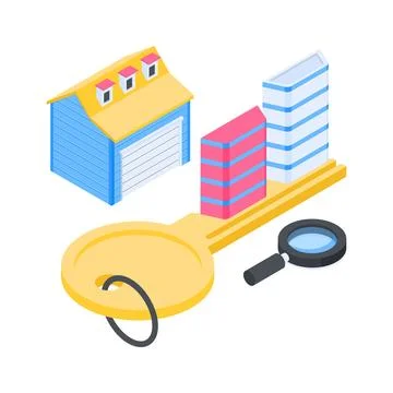 Well designed isometric illustration presenting server network statistics and Stock Illustration