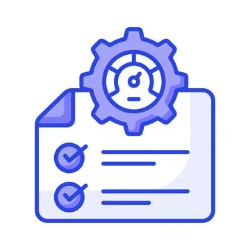 Well designed isometric illustration showing automated invoice optimization and Stock Illustration